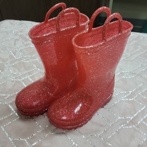 Sparkly rain boots. Toddler size 7